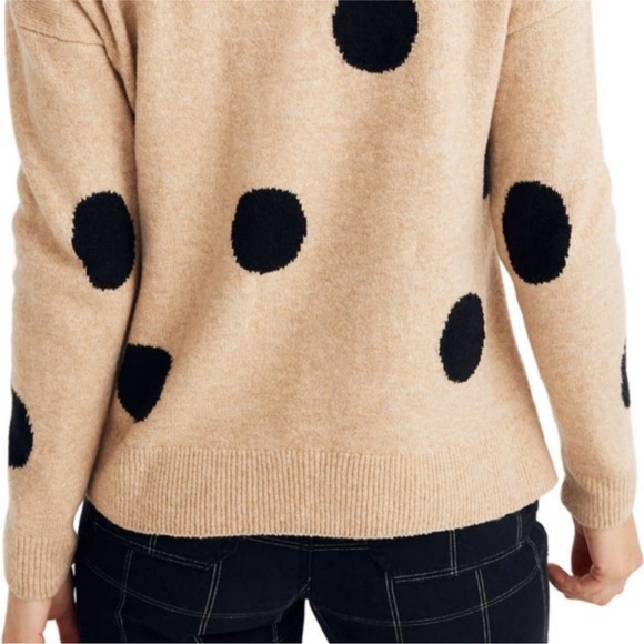 Madewell Graystone Polka Dot Coziest Yarn Sweater in Heather Camel - Picture 4 of 4